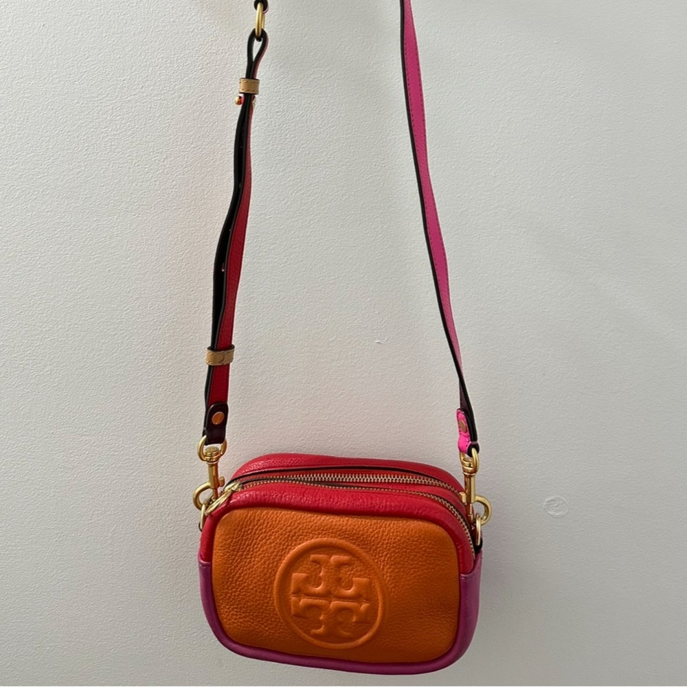 Tory Burch Crazy Pink Perry Colorblock Mini Bag